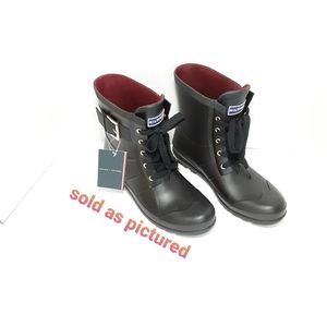 tommy hilfiger renegade short rubber  rain boots